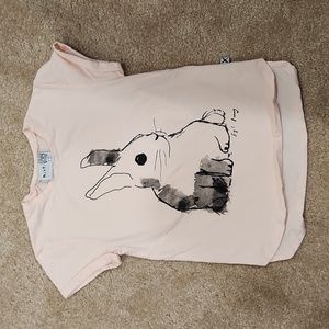 Minti Melbourne Girls Bunny Tee Size 5